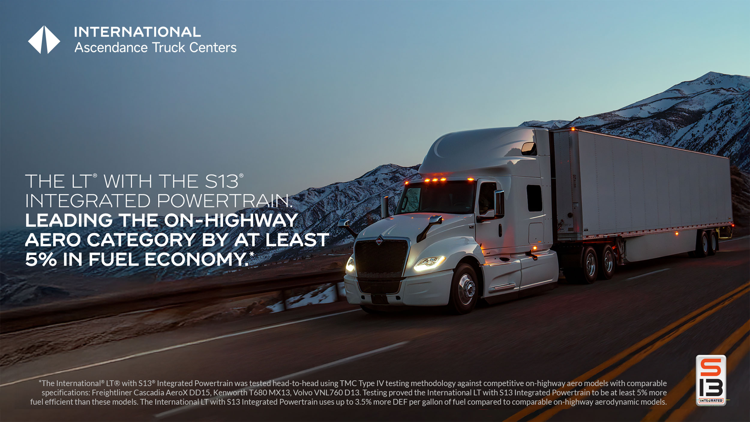 the International® S13® Integrated Powertrain